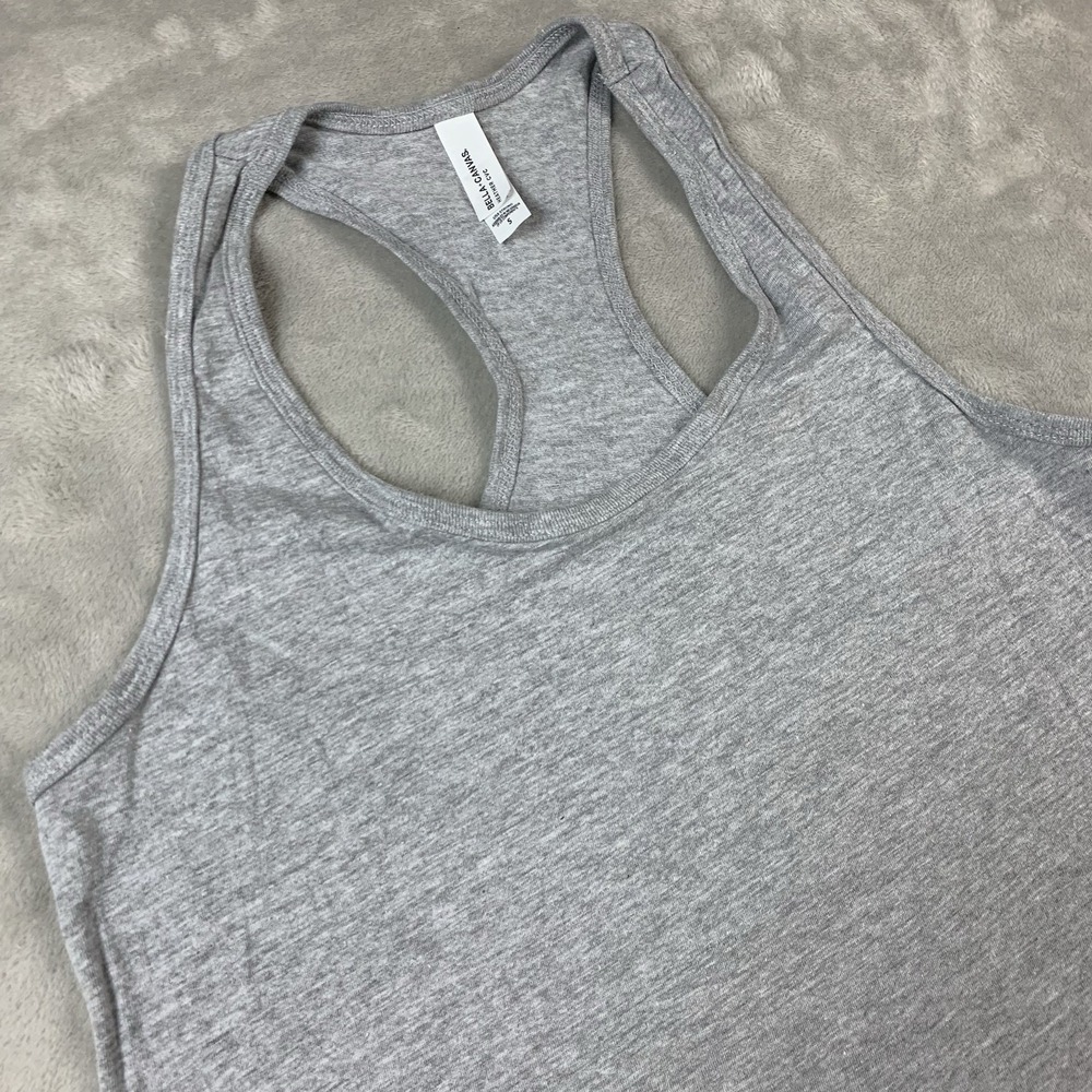 Bella + Canvas Tank Top Womens Small Gray Fitness Training Running